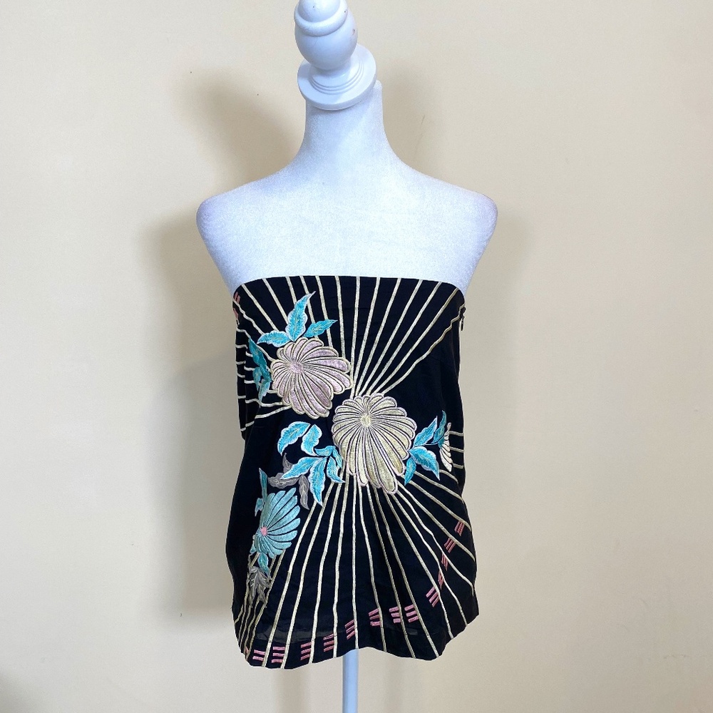 French Connection Y2K silk blend tube top size 6